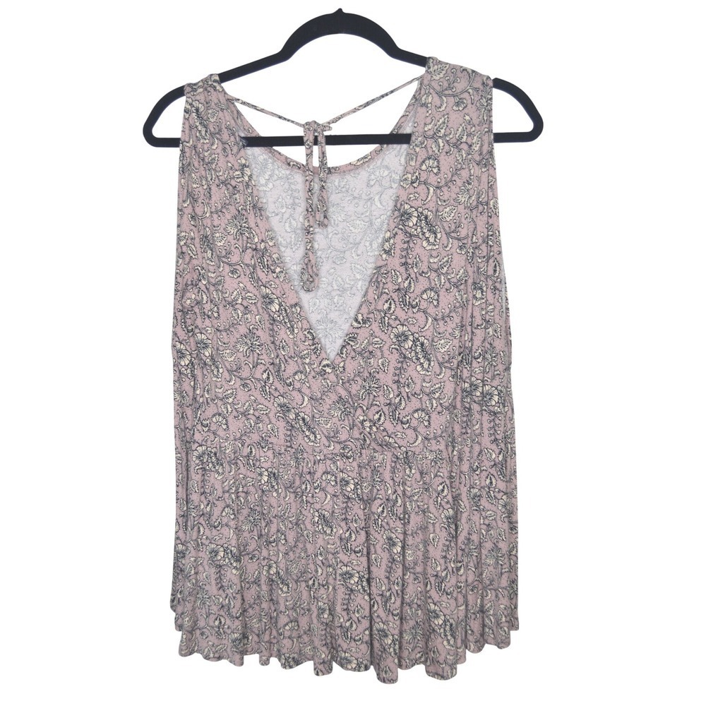Soft & Sexy‎ Cold Sleeve Paisley Tank Top Flowy Casual Blouse SKU271